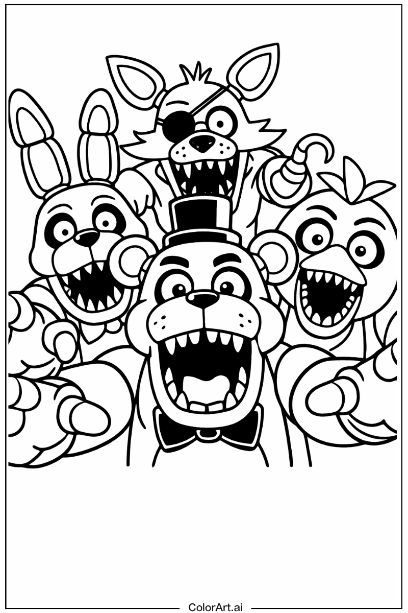 Five nights at freddy's with Jumpscare moment Theme