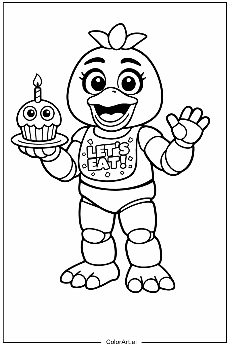 Chica the chicken Five nights at freddy's Design