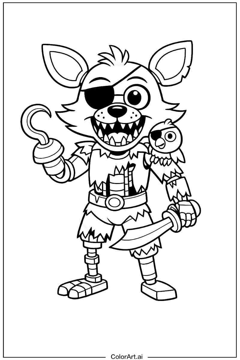 Foxy the pirate Five nights at freddy's Scene