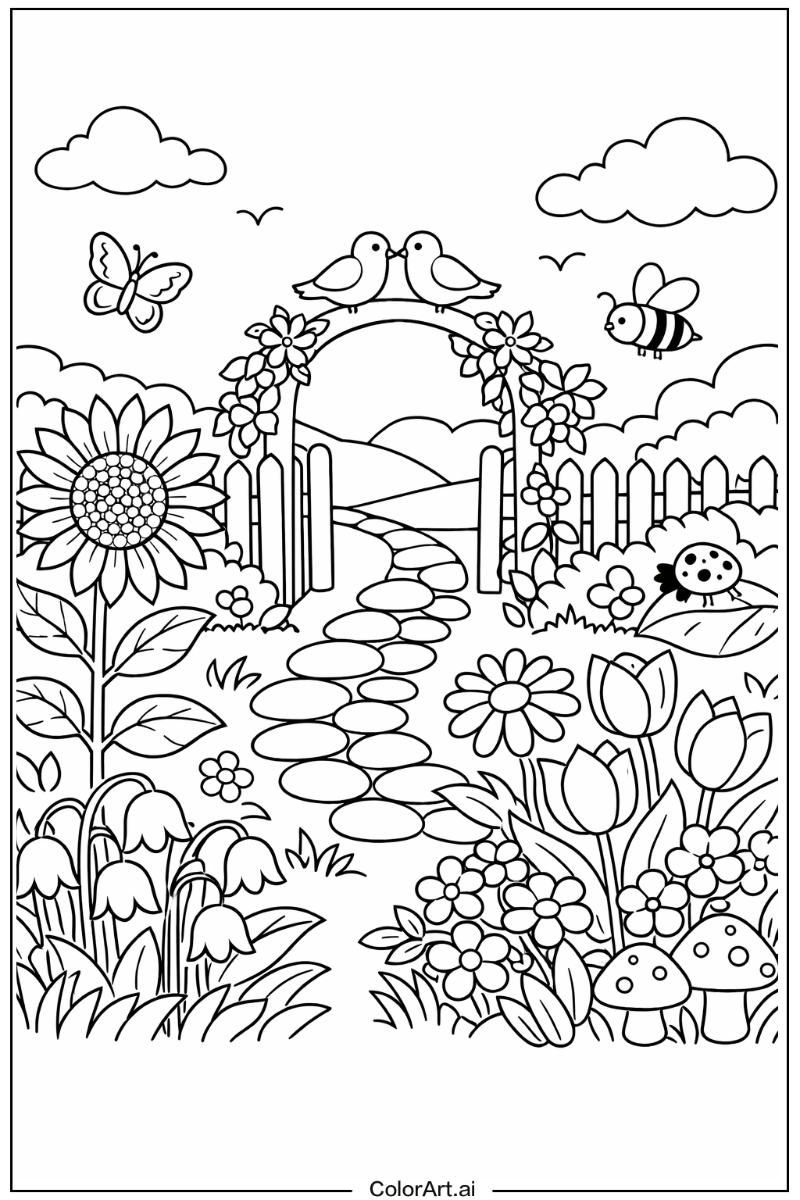 Floral in Flower Garden