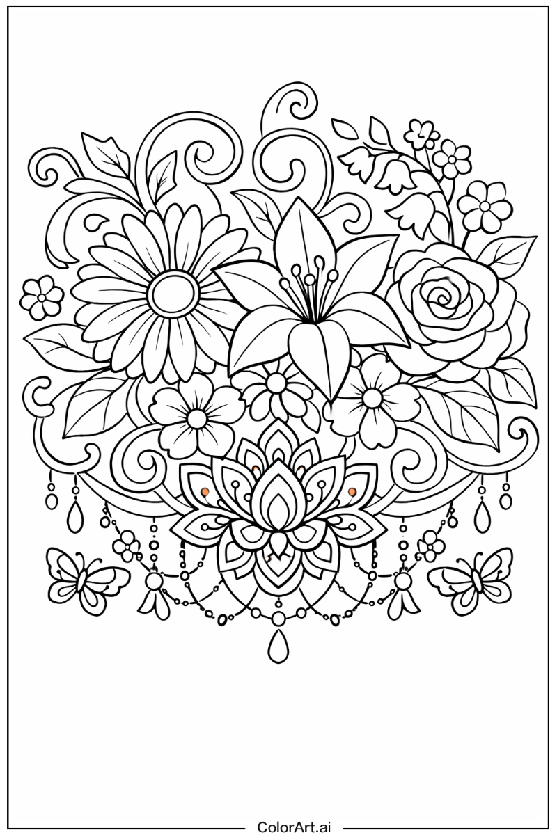 Floral with Ornamental Theme