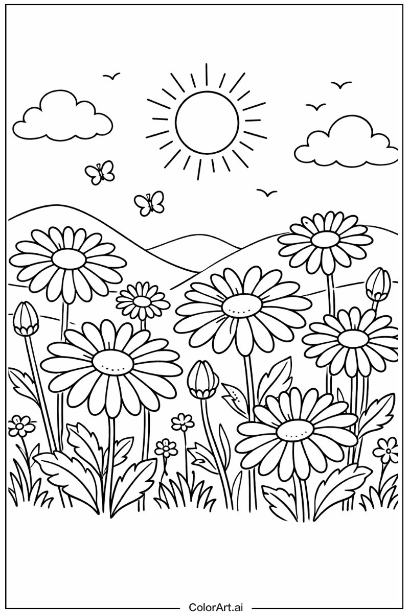 Floral with Daisies Theme 2