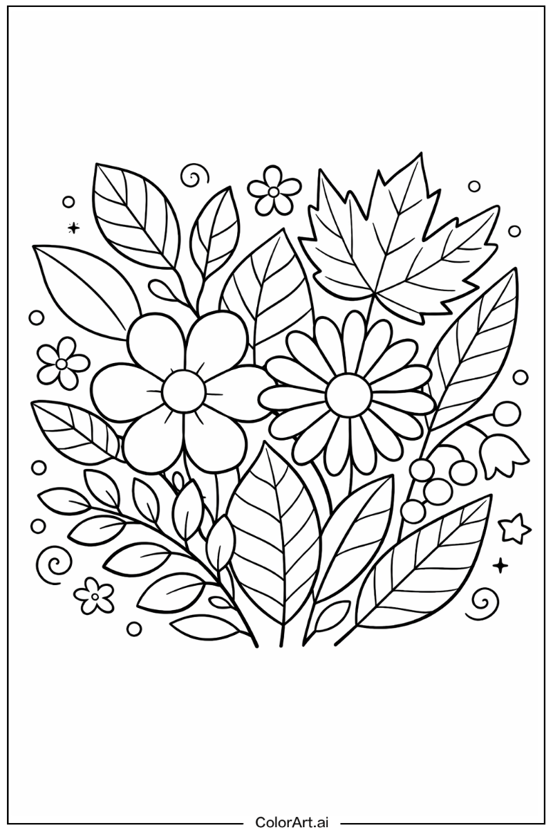 Floral with Leaves Theme 2