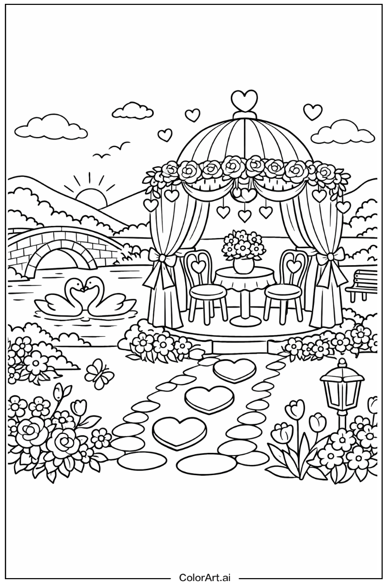 Romantic Floral Scene 2