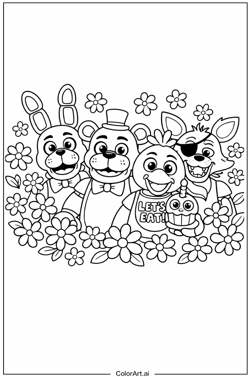 Fnaf with Flowers 3