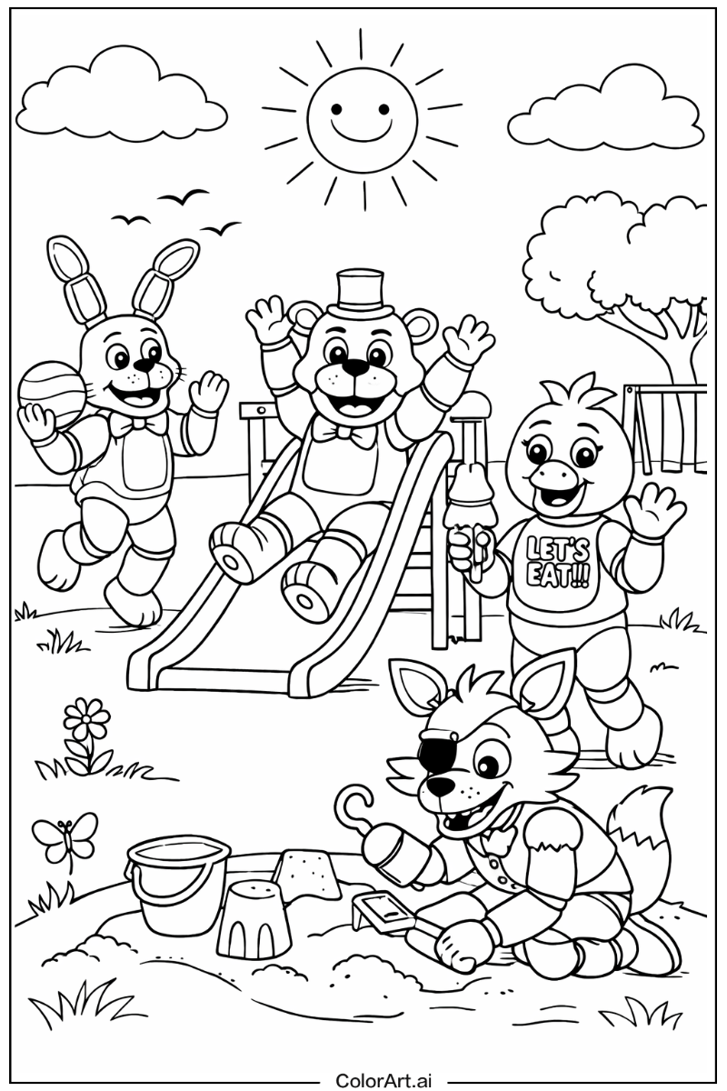 Fnaf Playing Outside 4