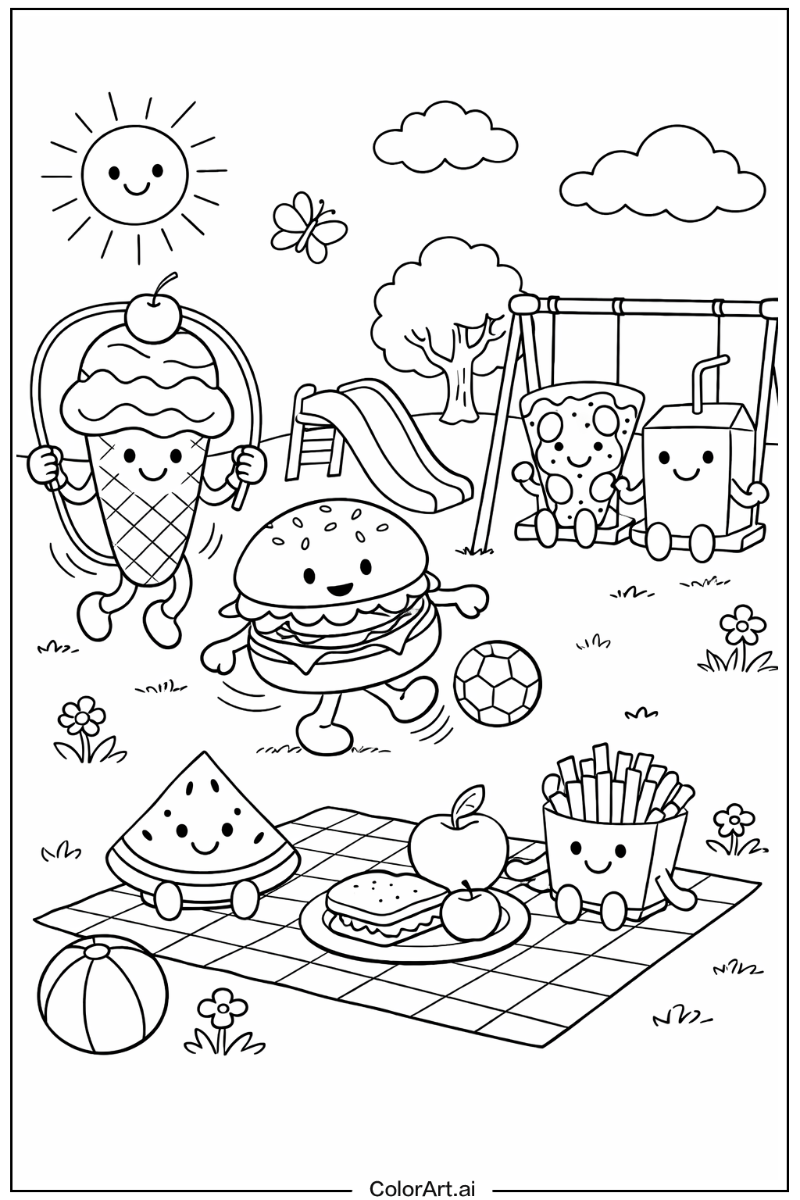 Food Playing Outside 3