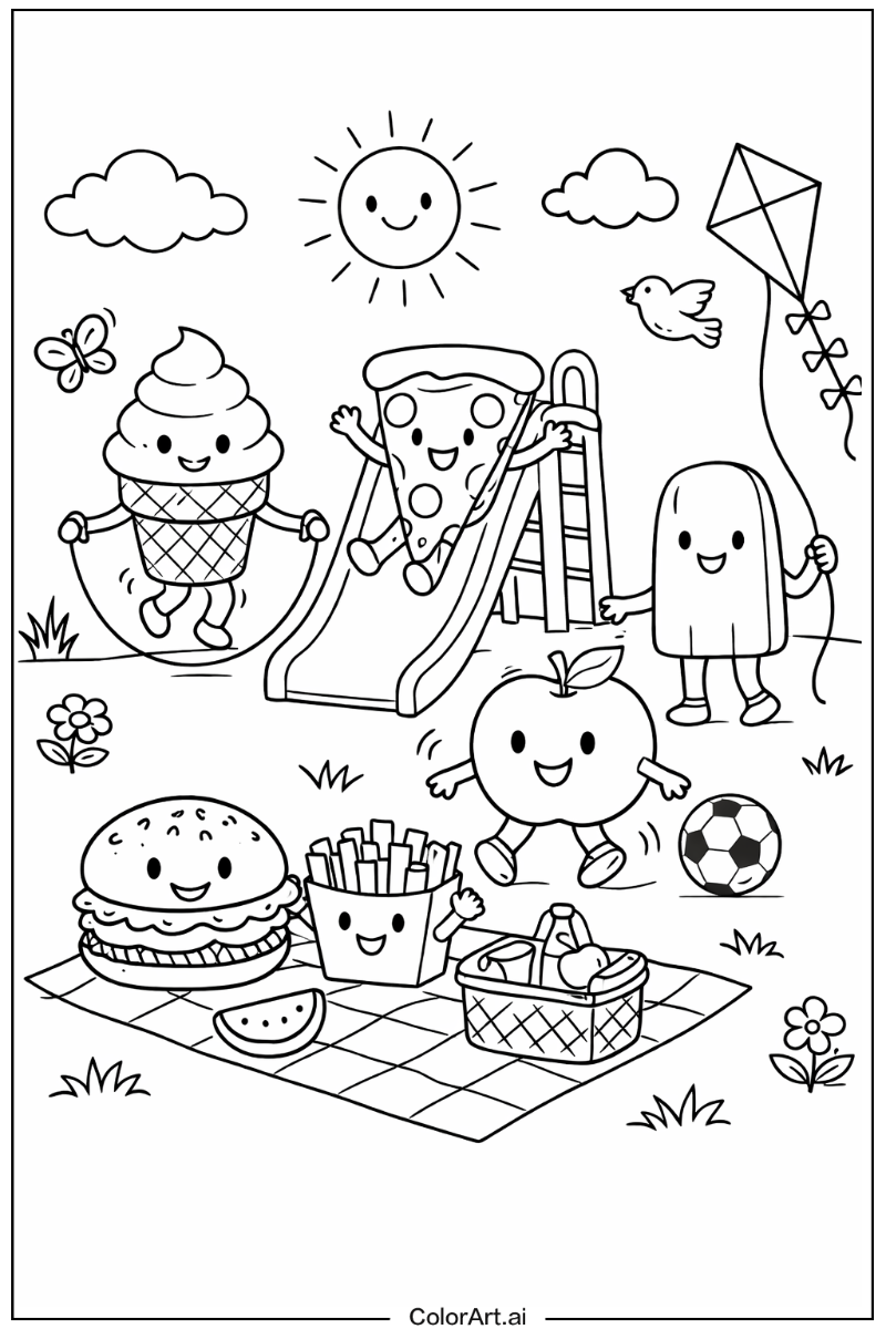 Food Playing Outside 4