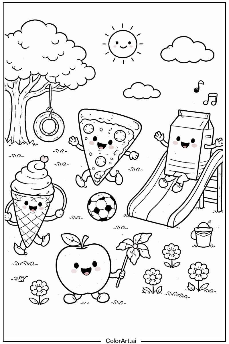 Food Playing Outside 5