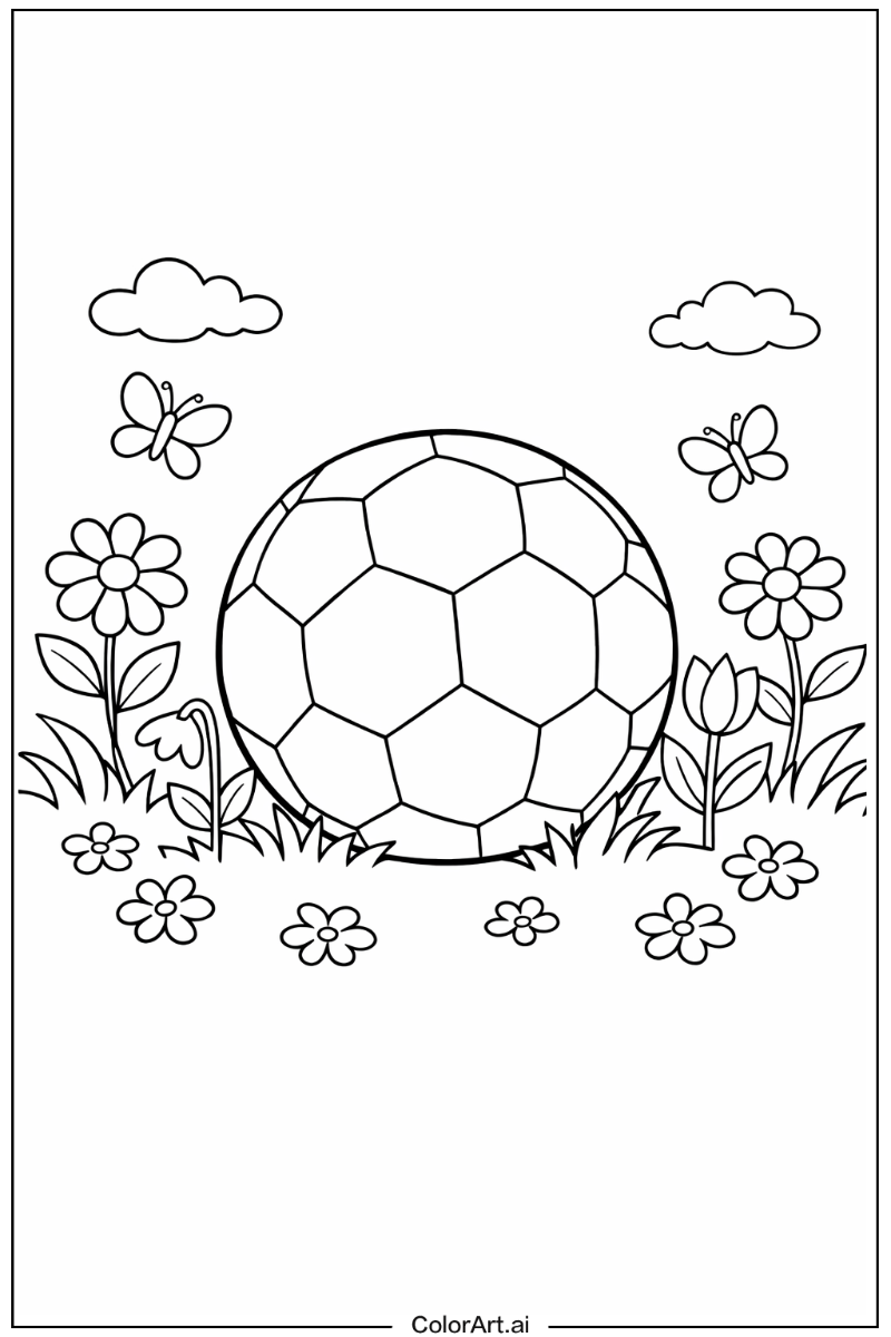 Football in a Garden 3