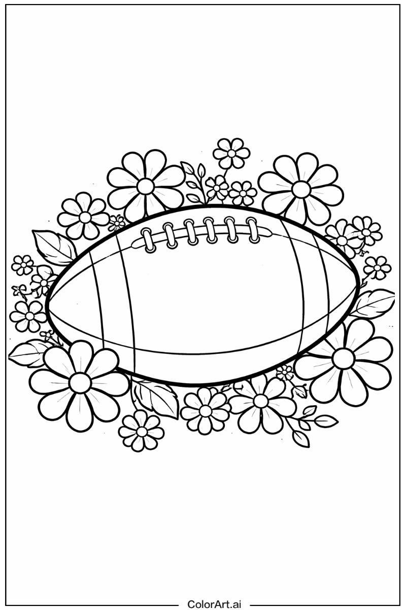 Football with Flowers 3