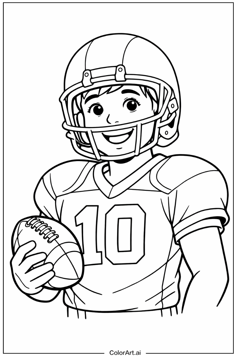 Happy Football Portrait 4
