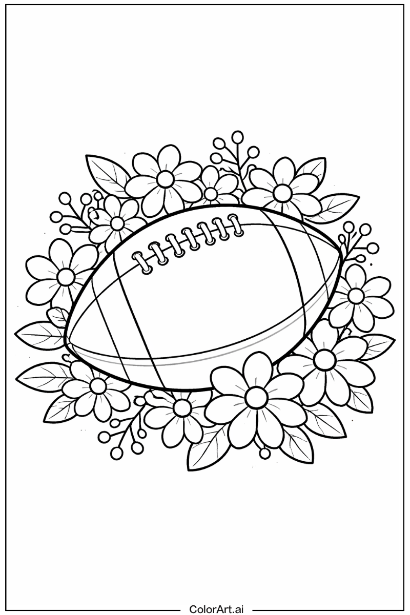 Football with Flowers