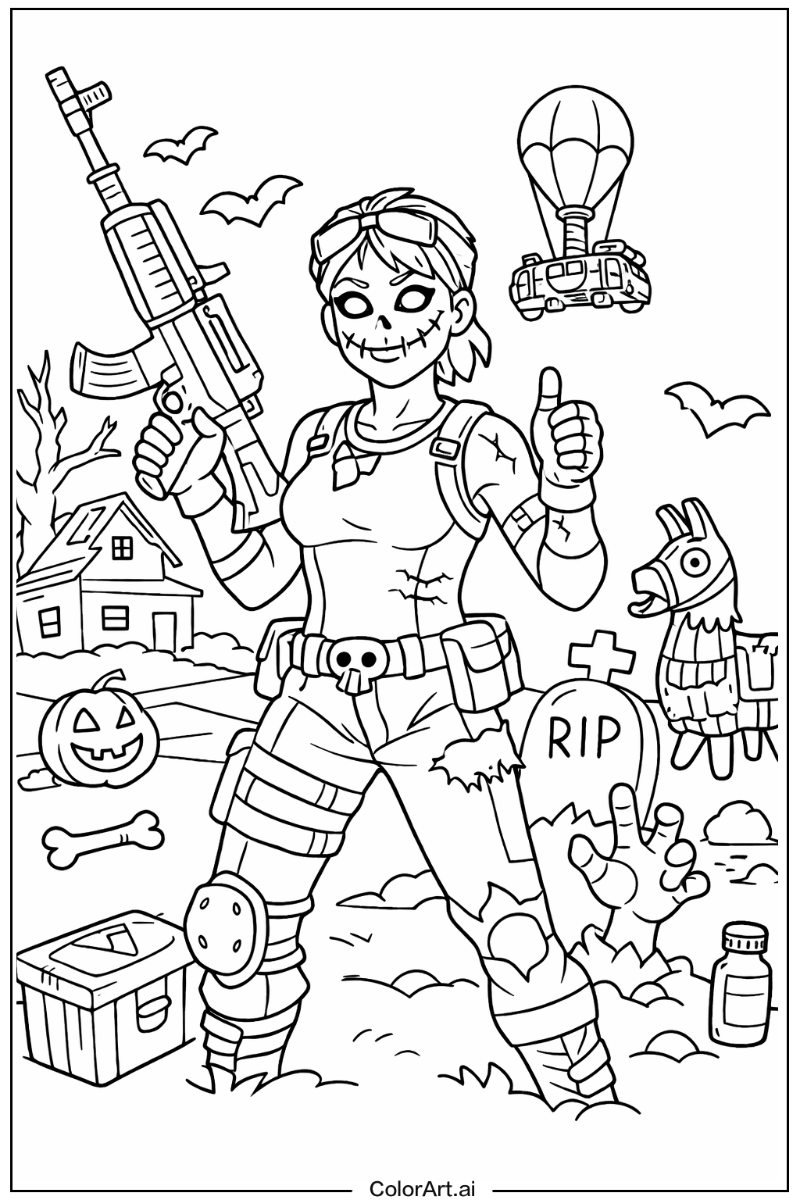 Ghoul trooper Fortnite Scene