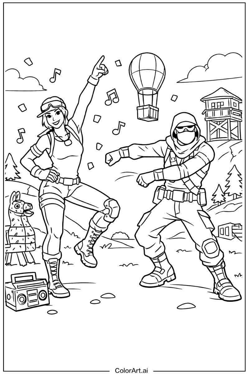 Fortnite with Emote Theme