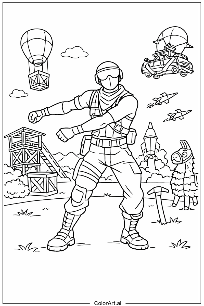 Floss Fortnite Scene