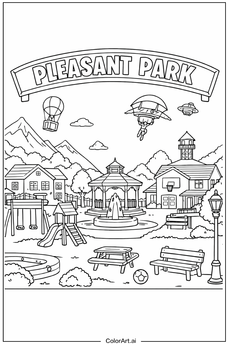 Pleasant park Fortnite Design