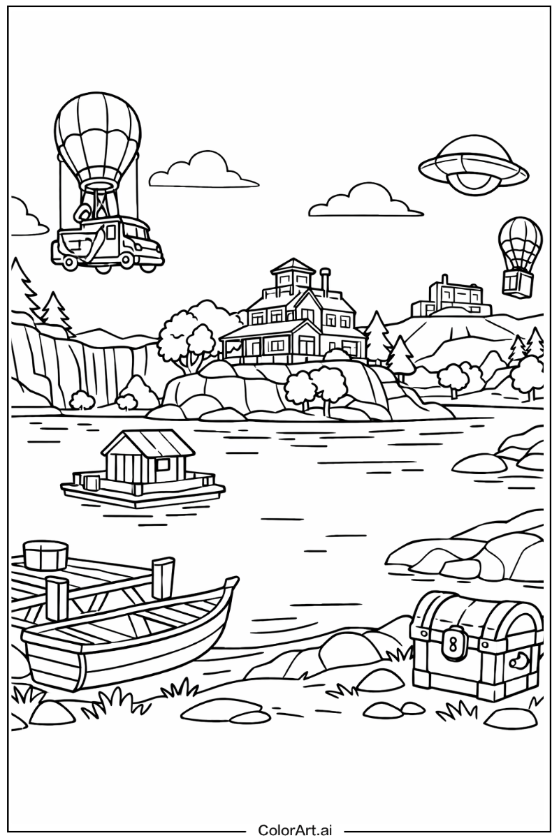 Fortnite with Loot lake Theme