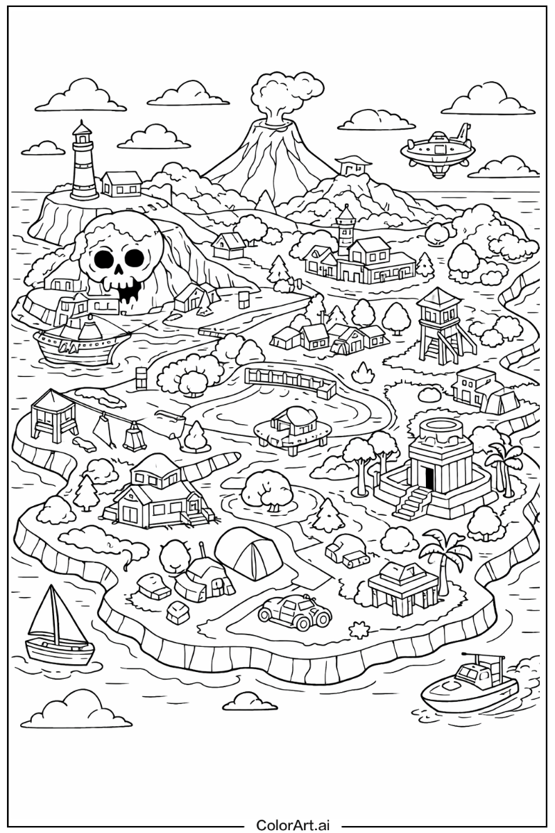 Fortnite with Island map Theme