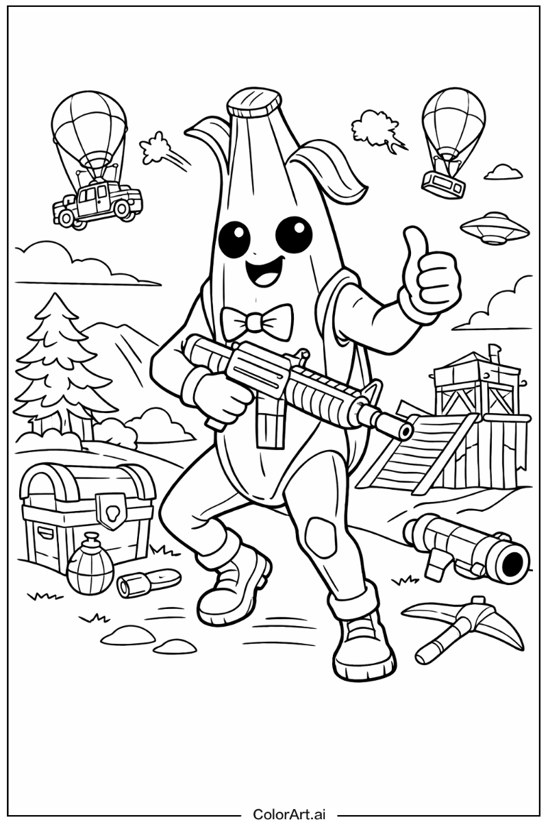 Banana skin Fortnite Scene