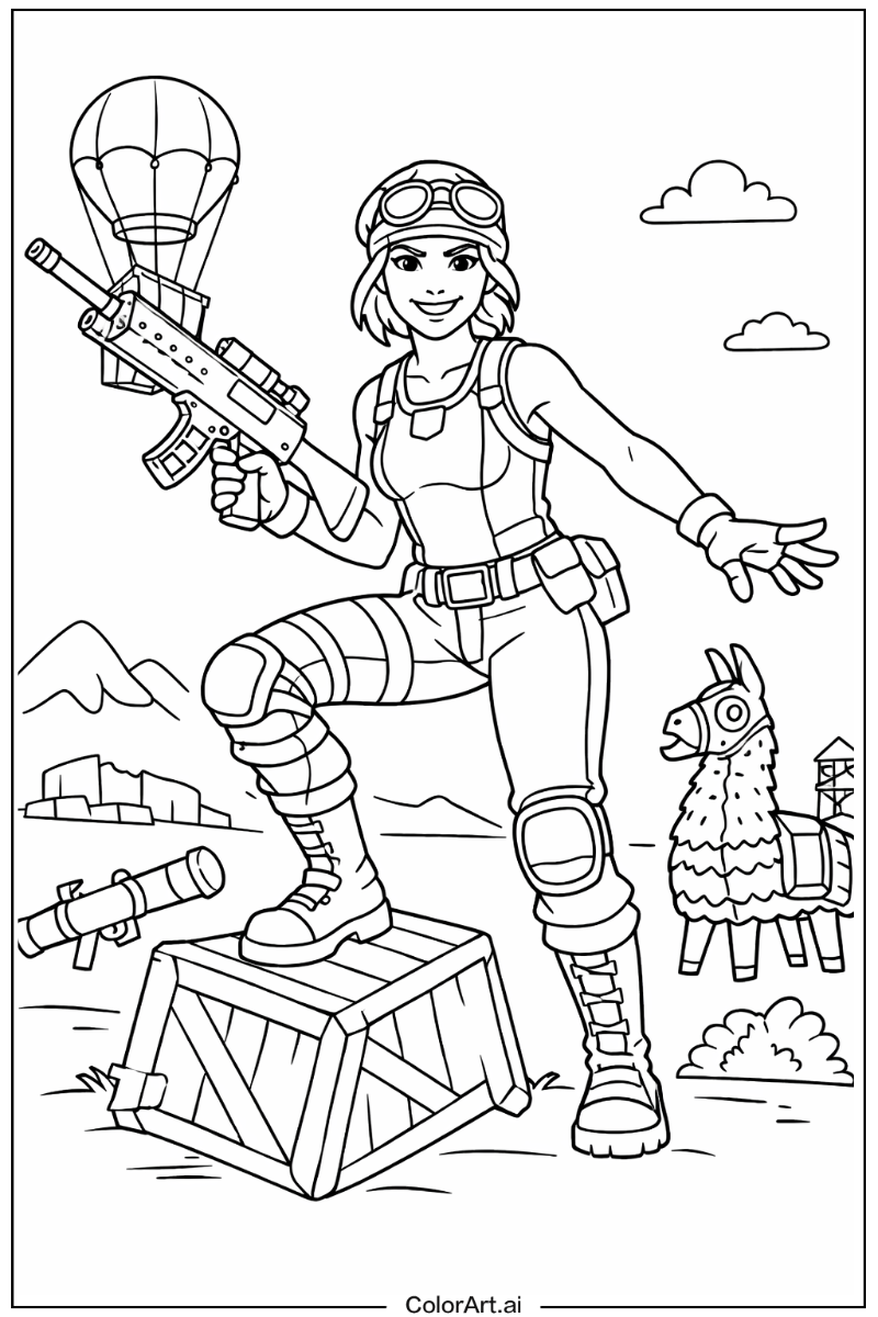 Single character Fortnite Design