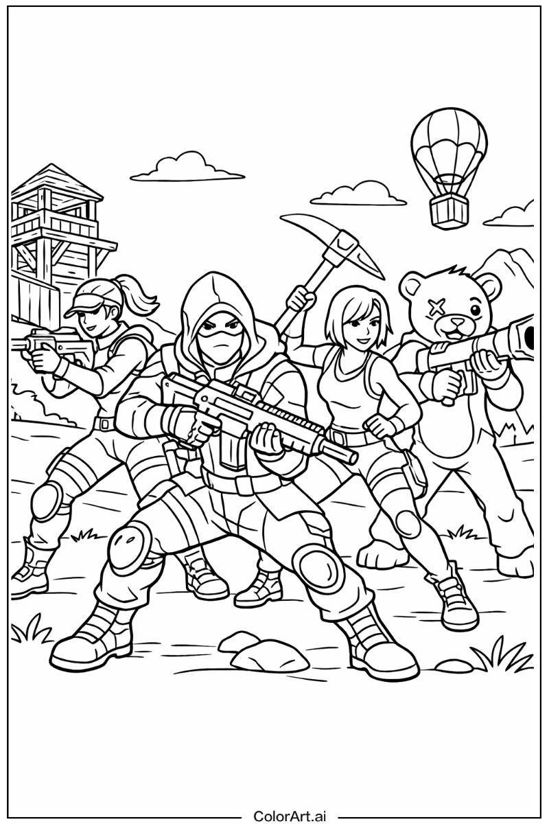 Battle stance Fortnite Design