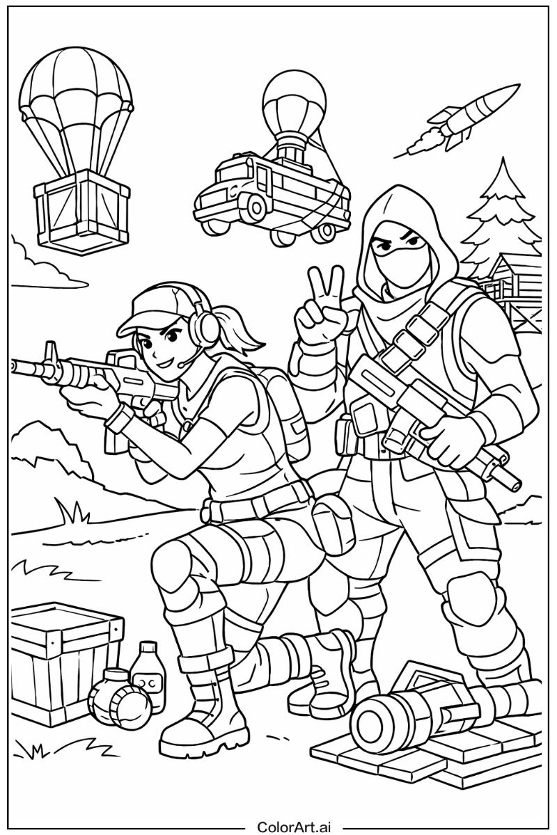 Fortnite with Duo squad Theme