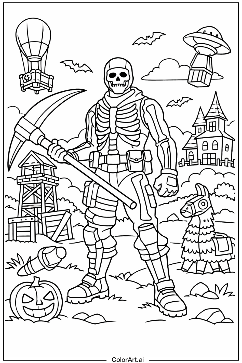 Skull trooper Fortnite Design
