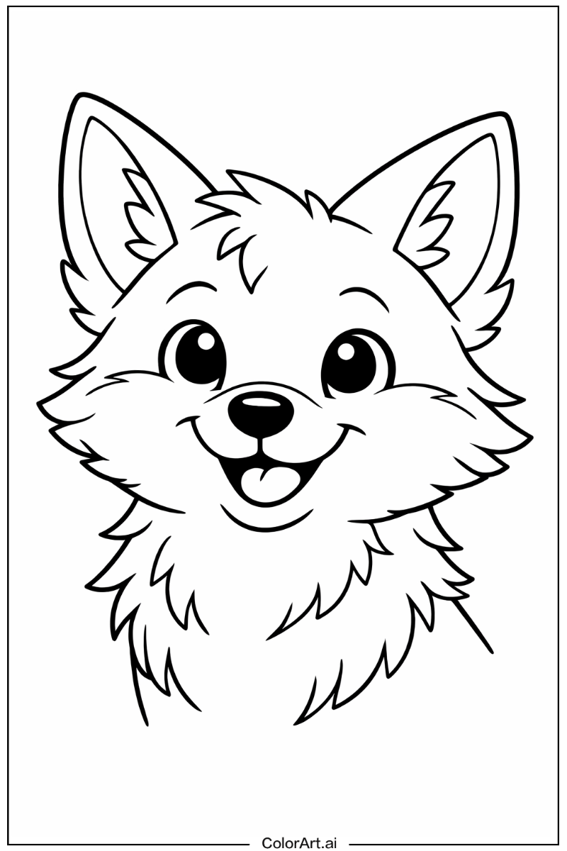 Happy Fox Portrait 2