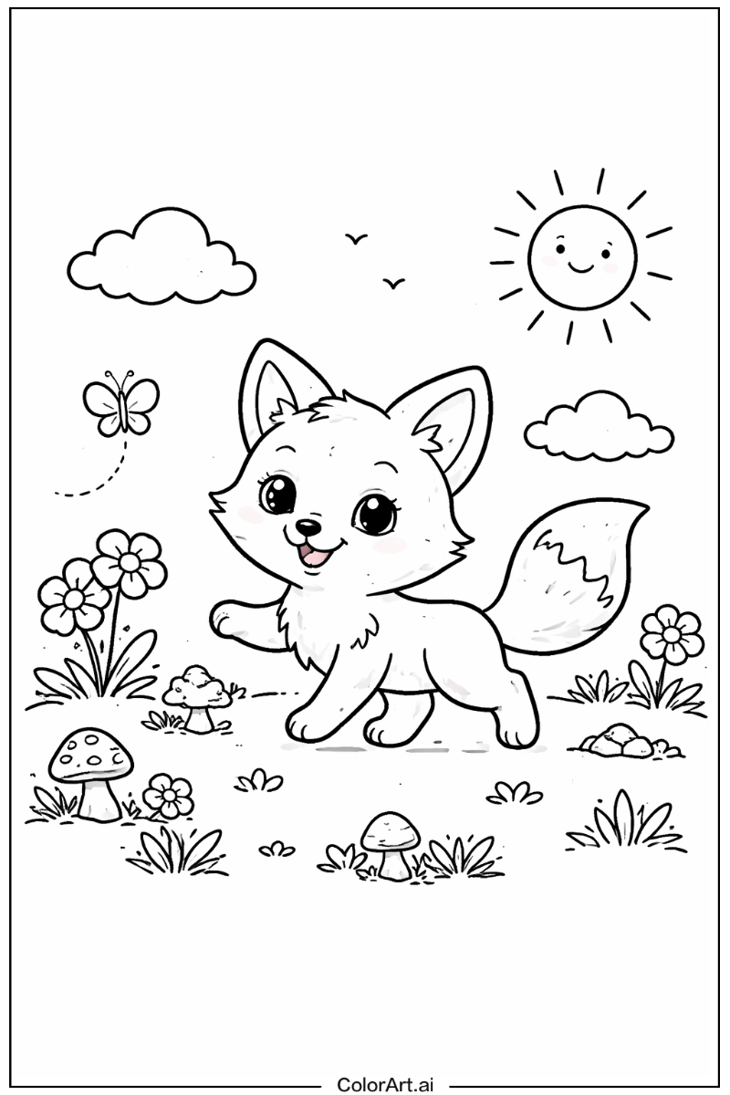 Fox Playing Outside 2