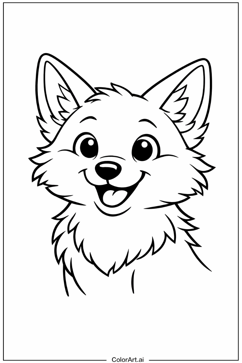 Happy Fox Portrait 3