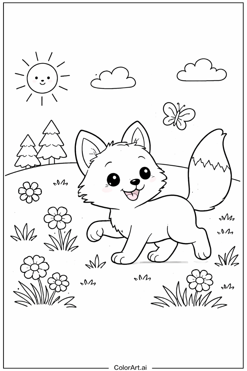 Fox Playing Outside 4