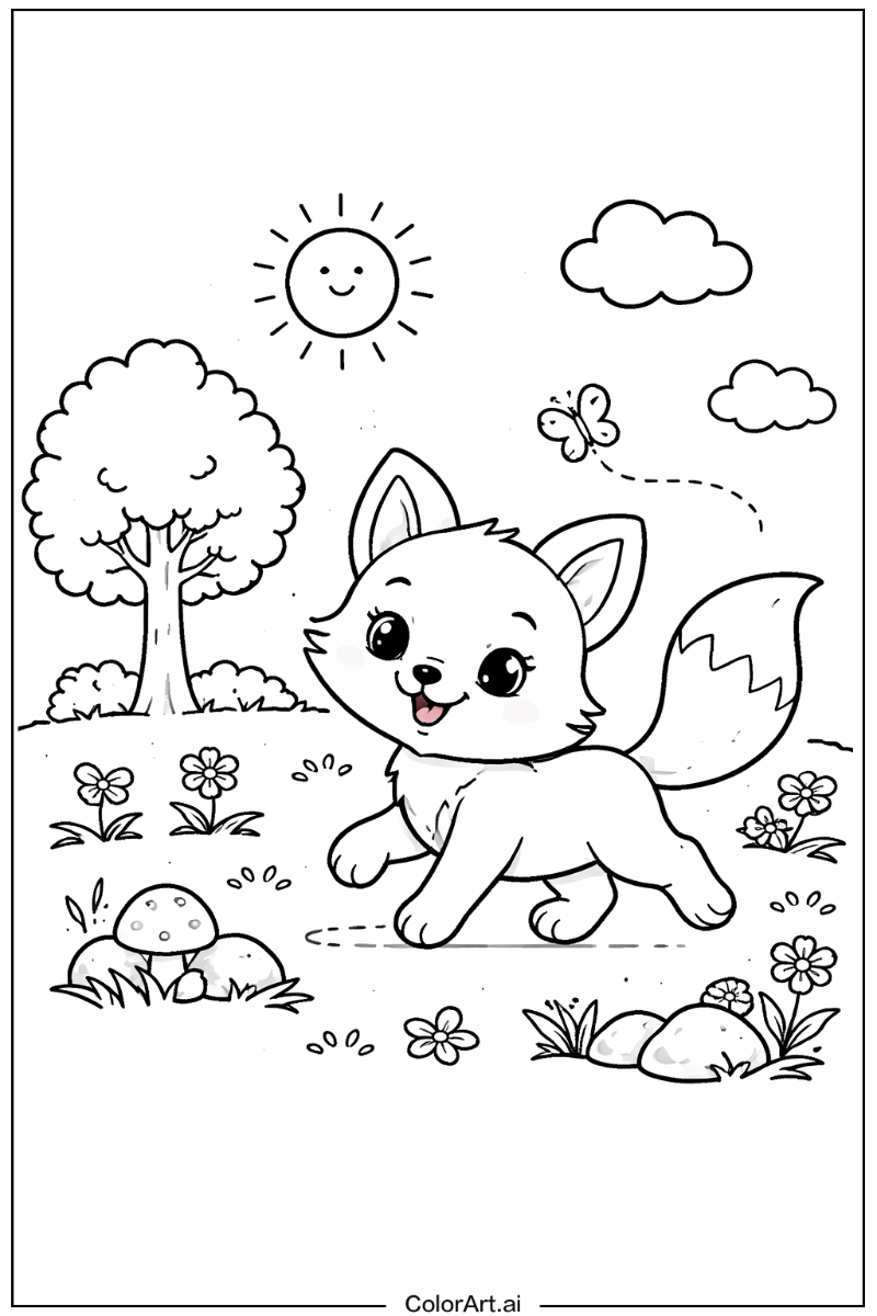 Fox Playing Outside 5