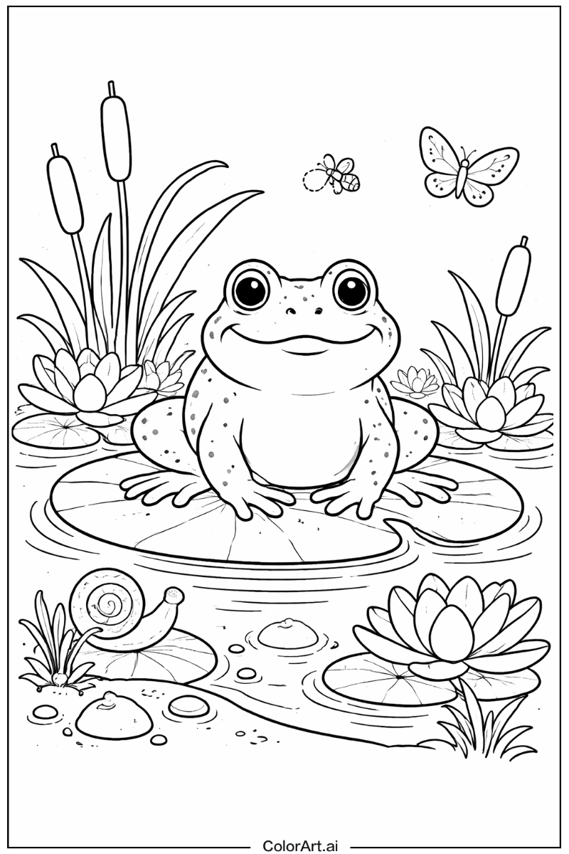 Frog with Bullfrog Theme