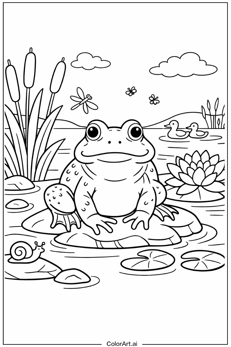 Frog with Bullfrog Theme 2