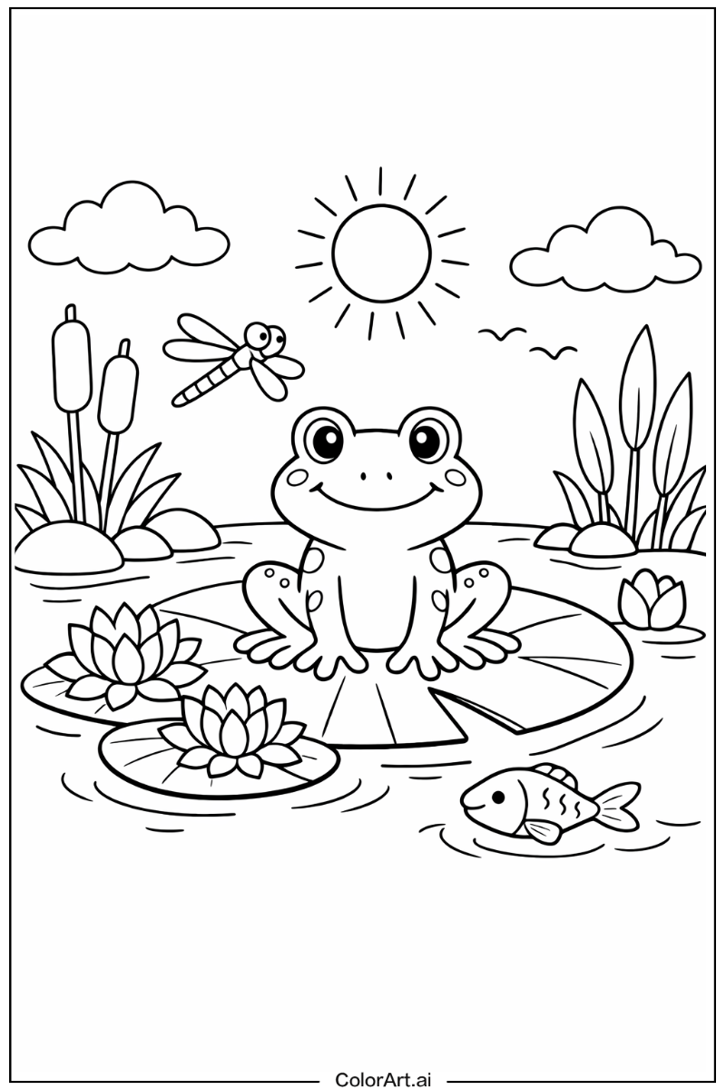 Frog with Green frog Theme 2