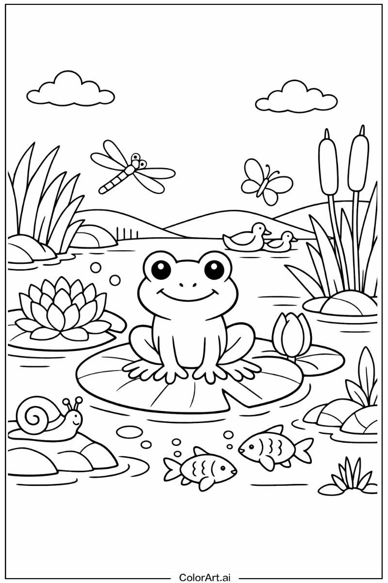 Pond Frog Design 2