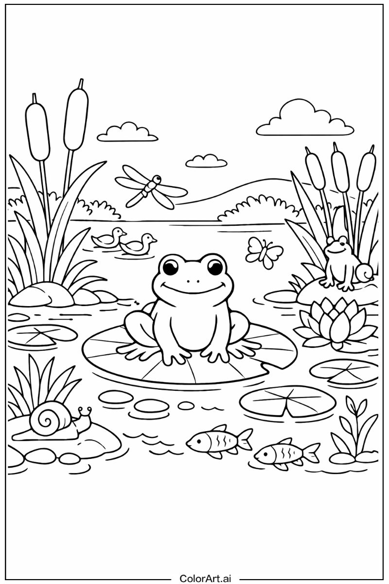 Wetland Frog Design 2