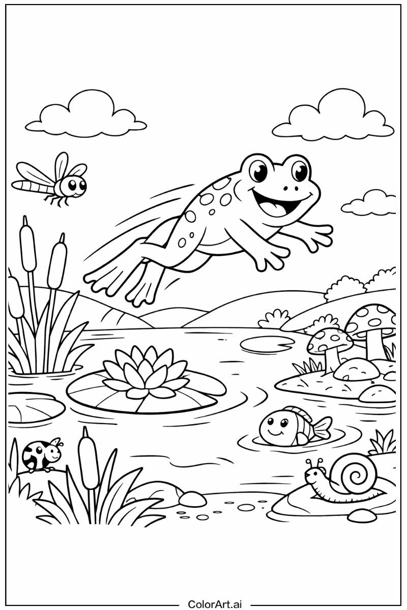 Frog with Jump Theme 2