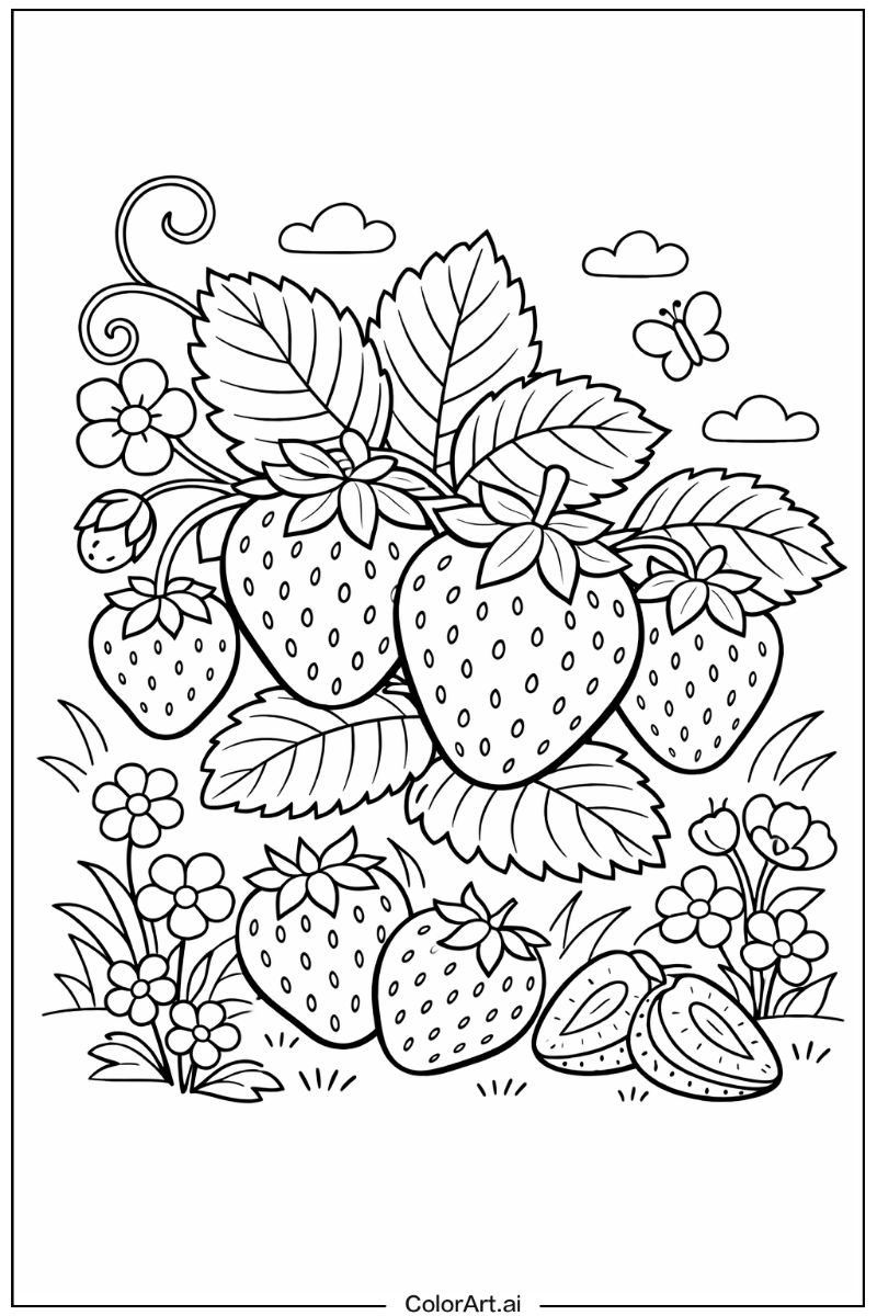 Strawberry Fruit Scene