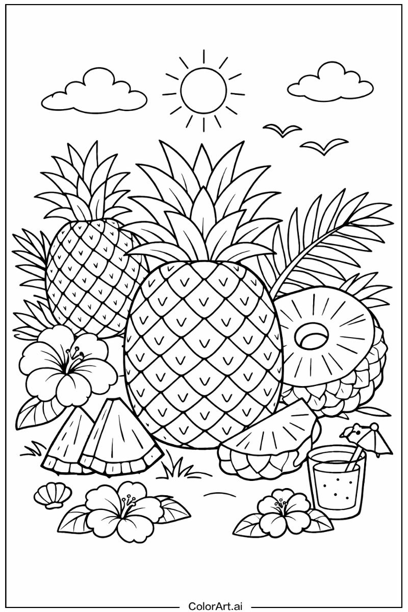 Pineapple Fruit Design