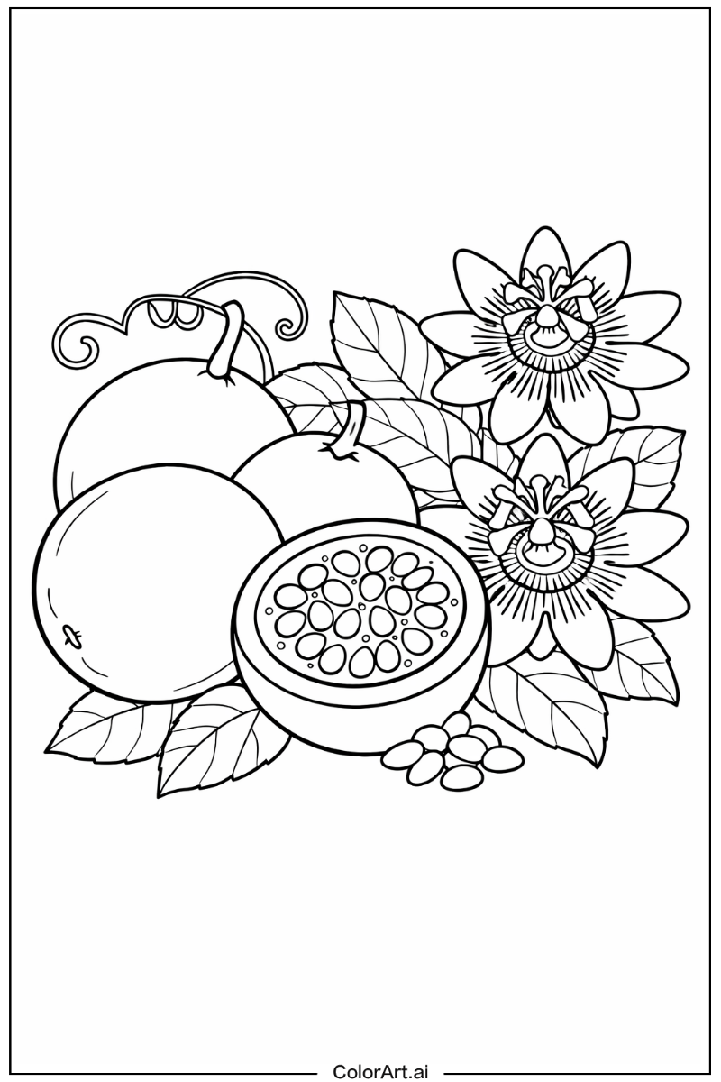 Fruit with Passion fruit Theme