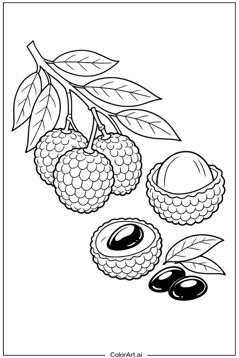 Lychee Fruit Design
