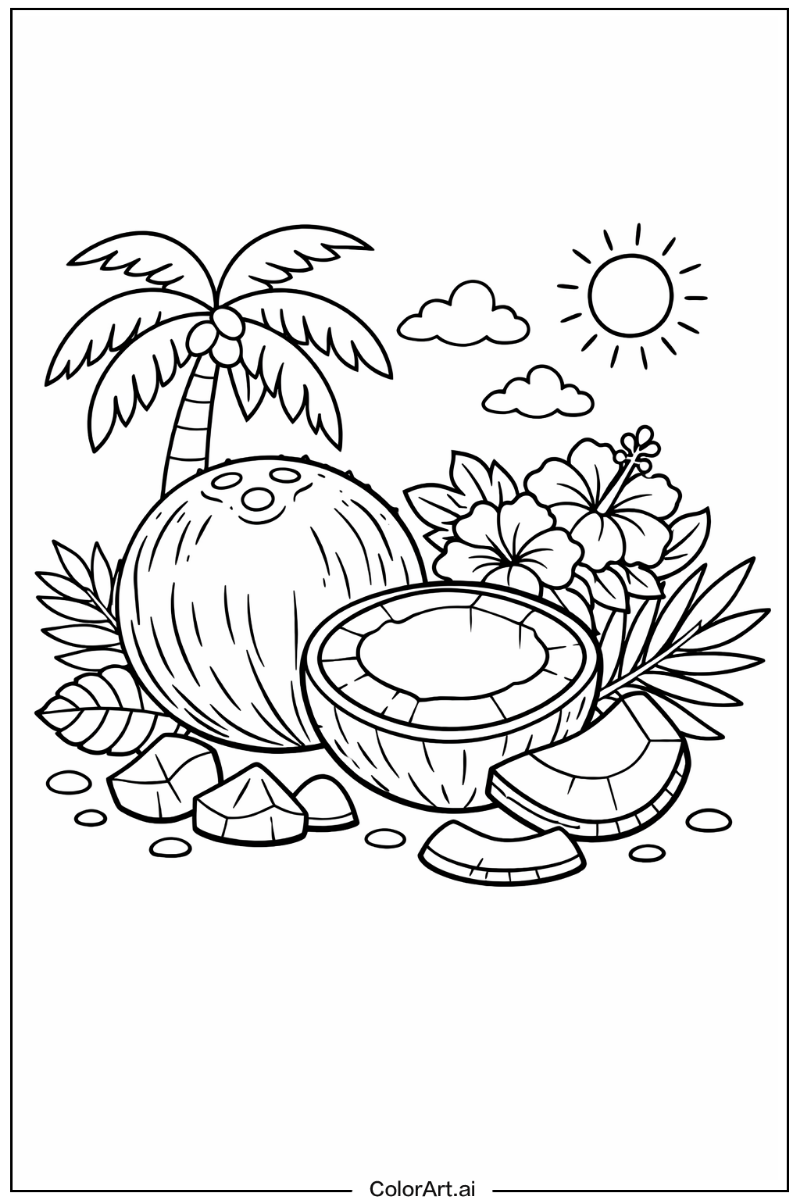 Coconut Fruit Design