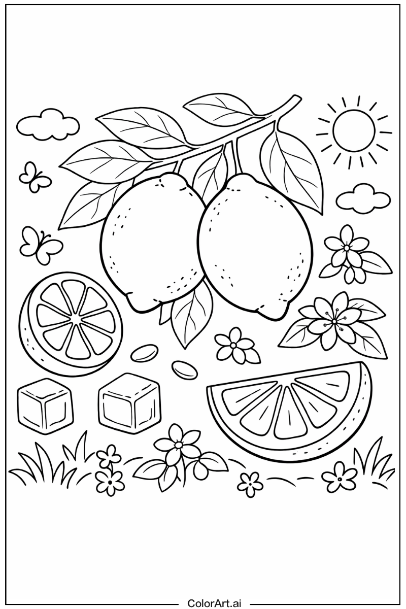 Lemon Fruit Scene