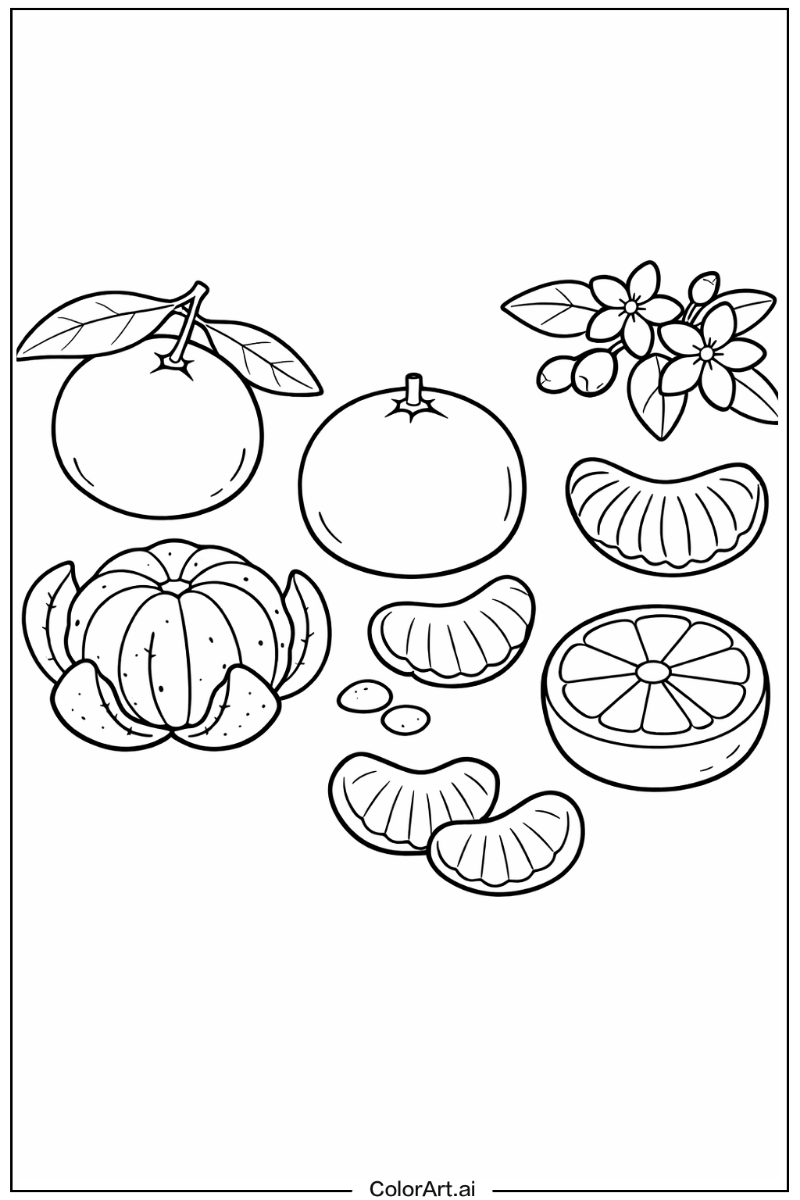 Mandarin Fruit Scene 2