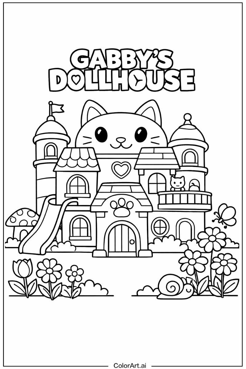 39 Free gabby's dollhouse Coloring Pages