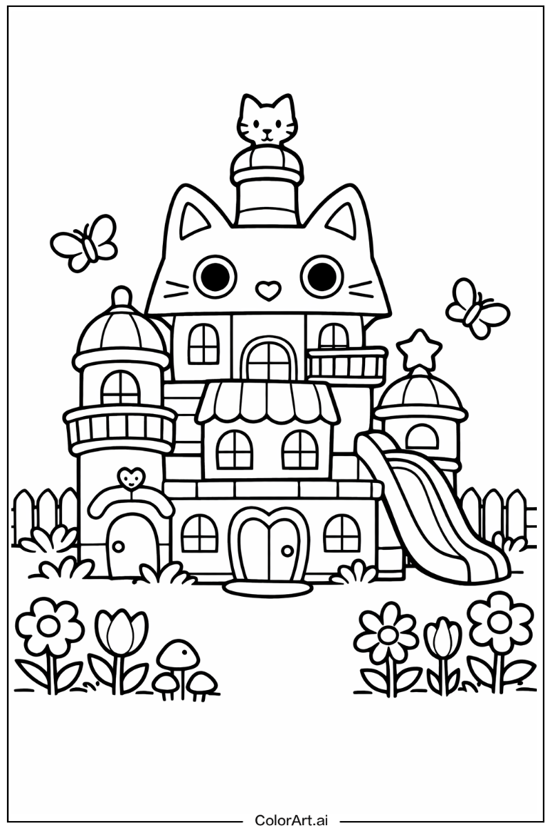 gabby's dollhouse in a Garden 2