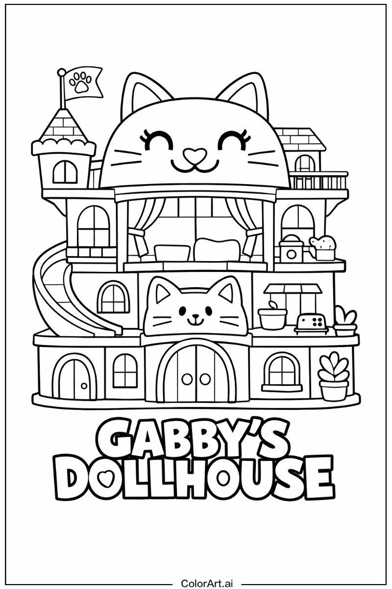 Smiling gabby's dollhouse 2