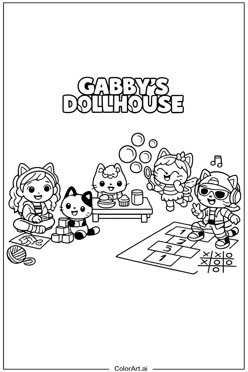 gabby's dollhouse Having Fun 3
